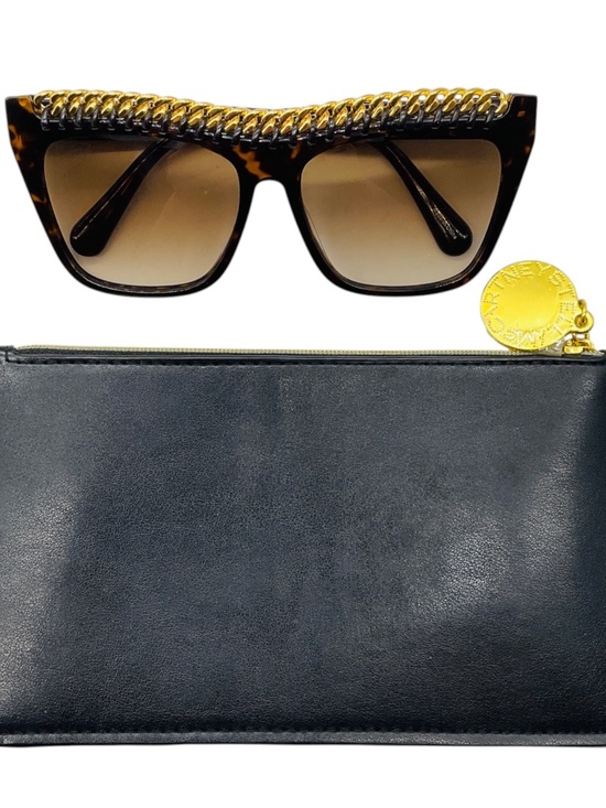 STELLA MCCARTNEY DARK HAVANA BROWN TORTOISESHELL GRADIENT BIO LENS & BIO ACETATE main image 7